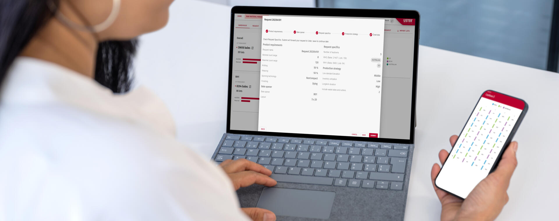 Uster FiberQ product representing the visual for Uster 360Q 