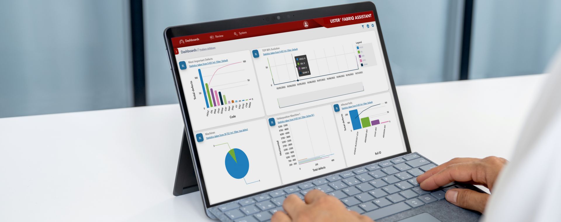Uster Fabriq Assistant acts as a virtual assistant, assisting any data stakeholder in their daily work, enabling them to be more efficient and productive.